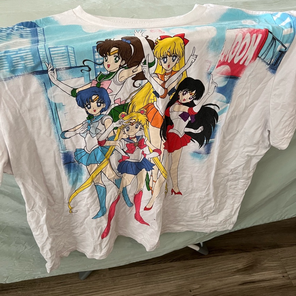 Women's Sailor Moon T-Shirt - White 3X